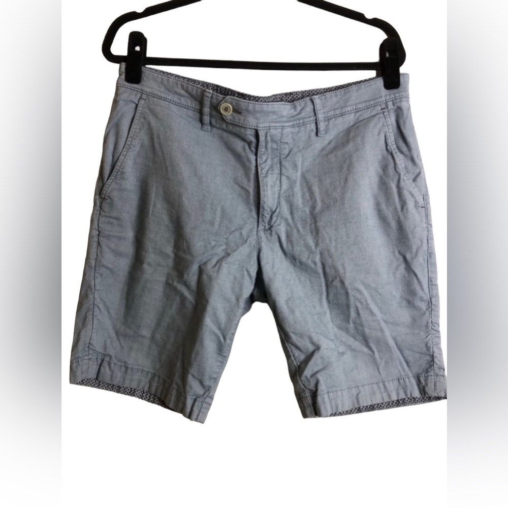 Ted Baker London Men’s Blue Cotton Blend Chino Shorts Size 34R